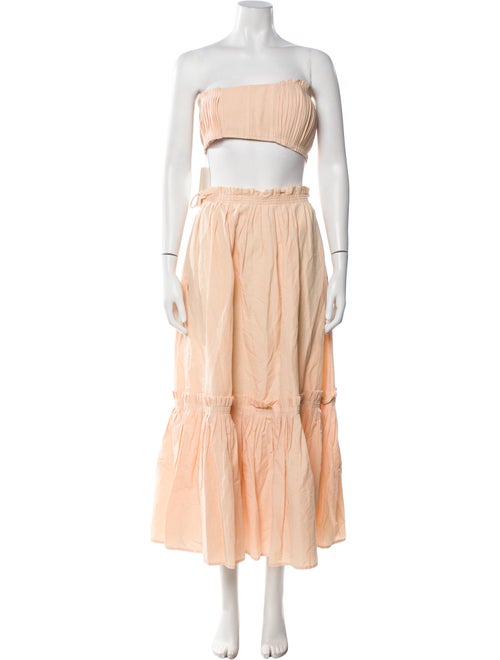 Ulla Johnson Printed Ruffle Embellishment Skirt Set