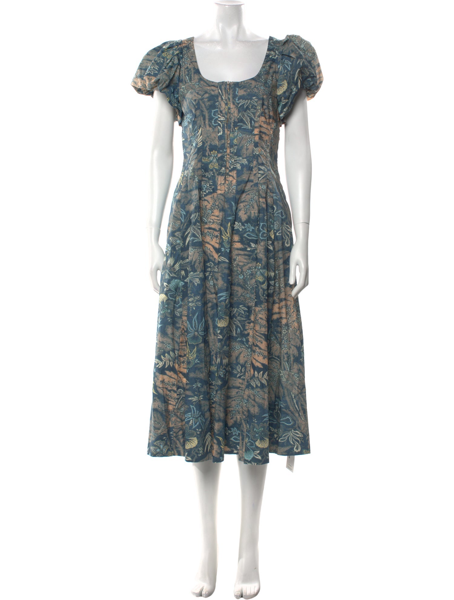 Ulla Johnson Floral Print Midi Length Dress