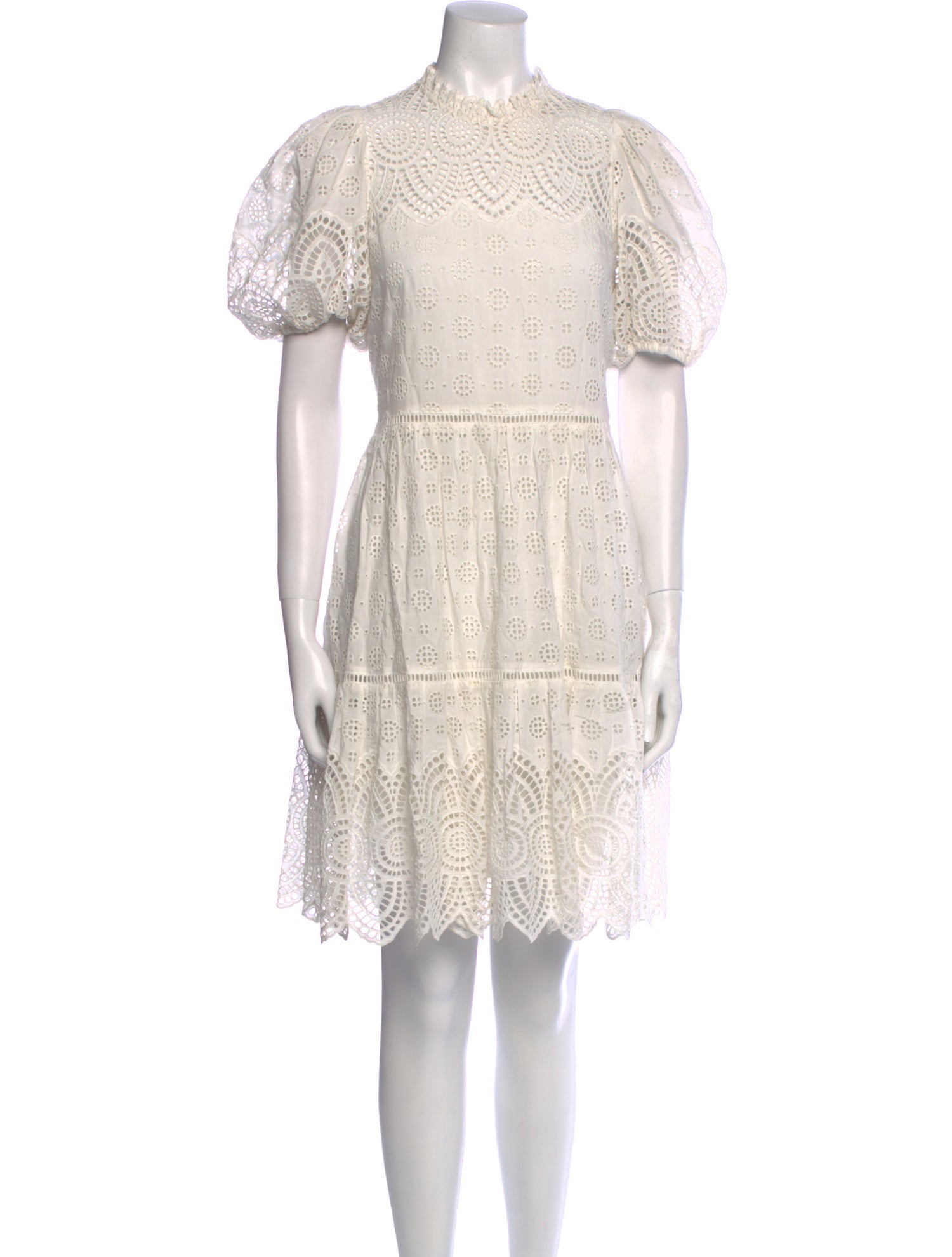 Ulla Johnson Lace Pattern Mini Dress