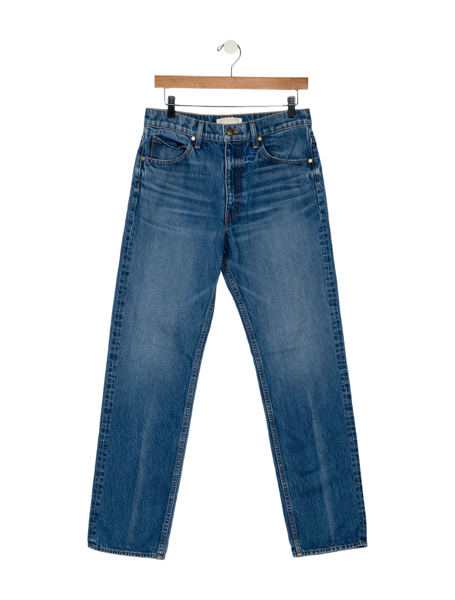 Ulla Johnson High-Rise Straight Leg Jeans