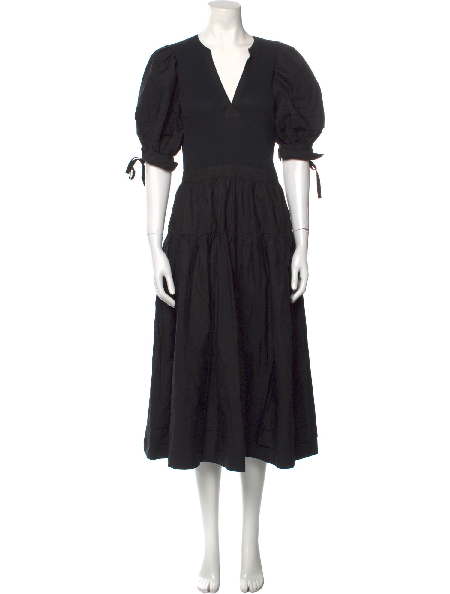 Ulla Johnson V-Neck Midi Length Dress