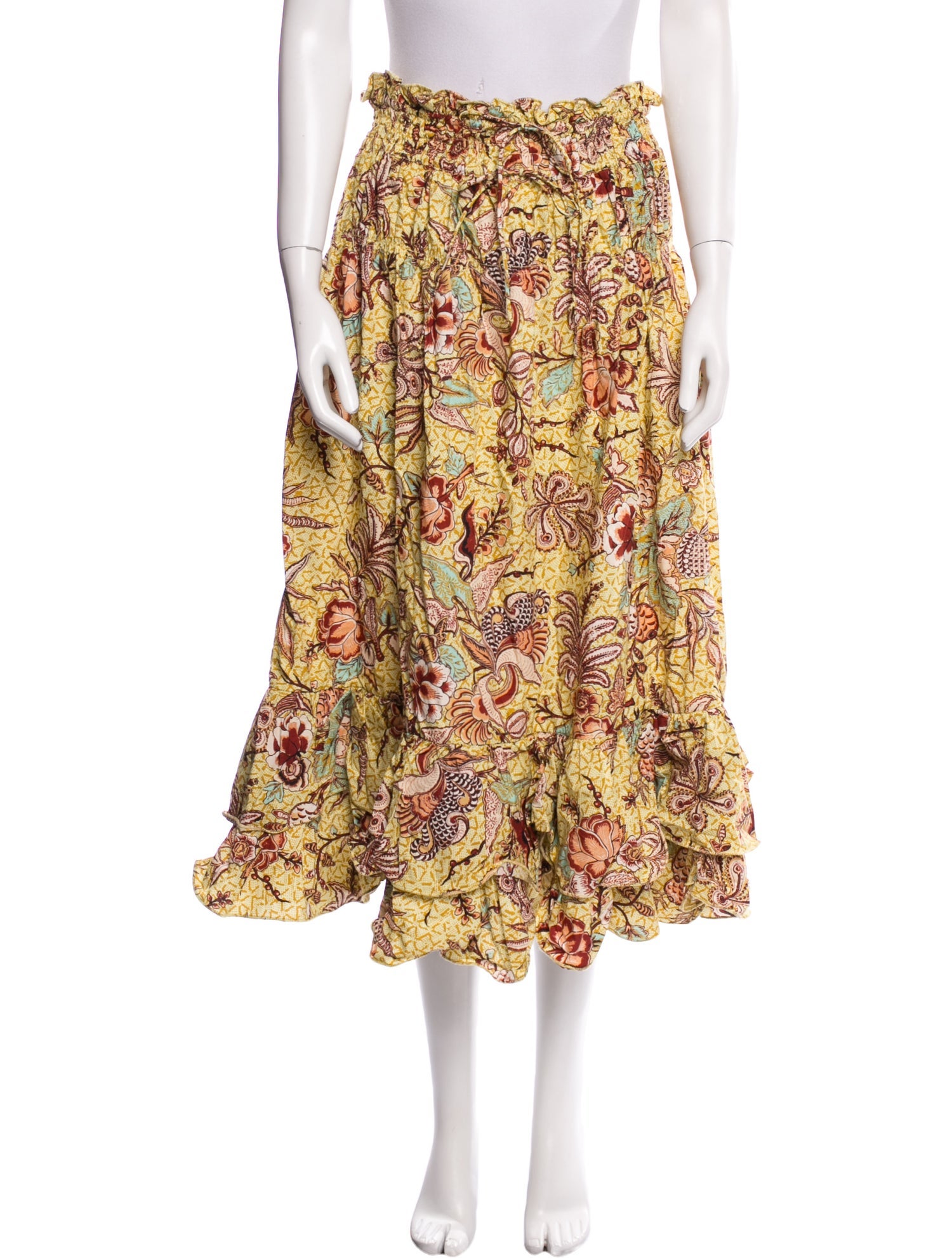 Ulla Johnson Printed Midi Length Skirt