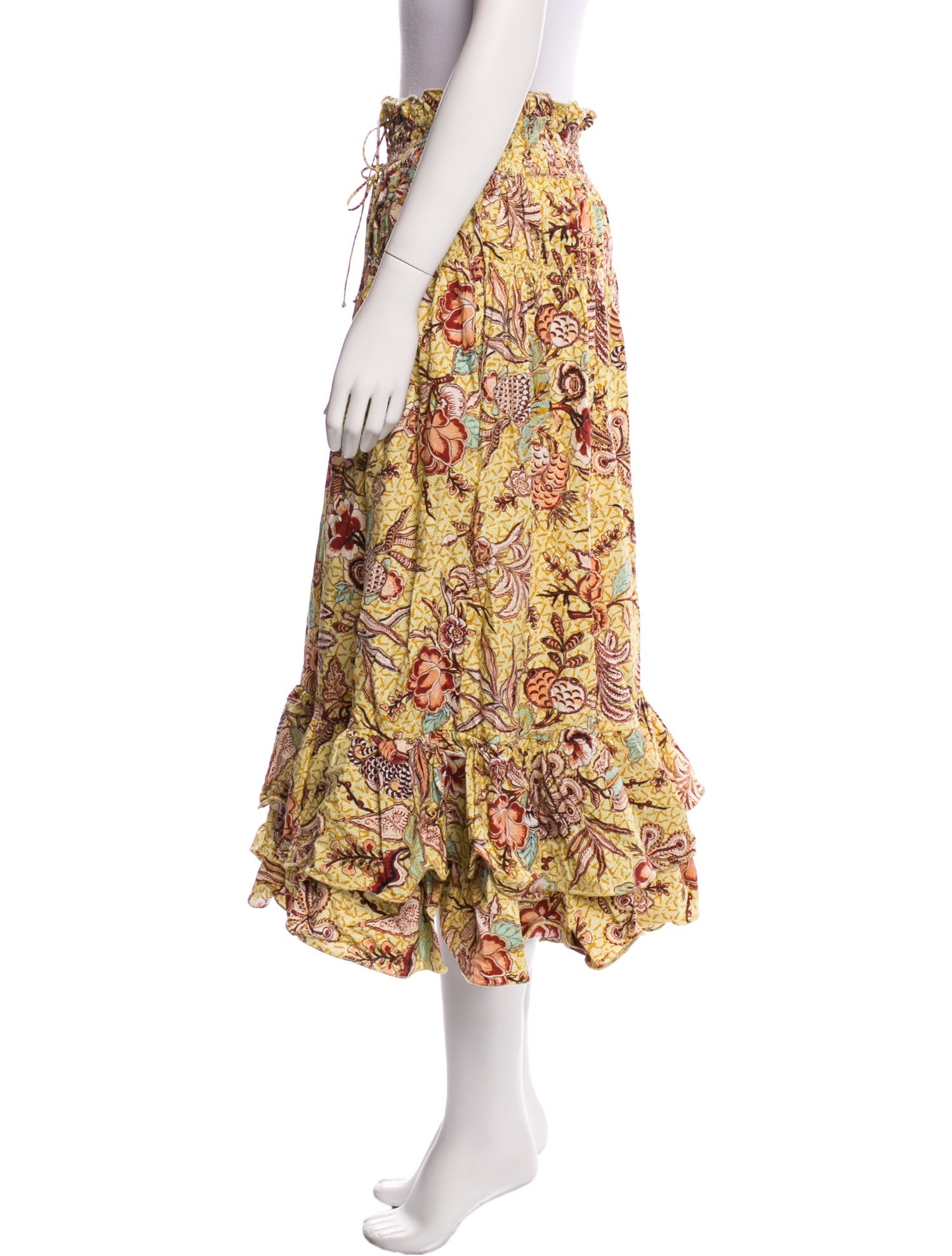 Ulla Johnson Printed Midi Length Skirt