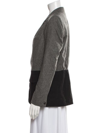 Ulla Johnson Wool Colorblock Pattern Blazer