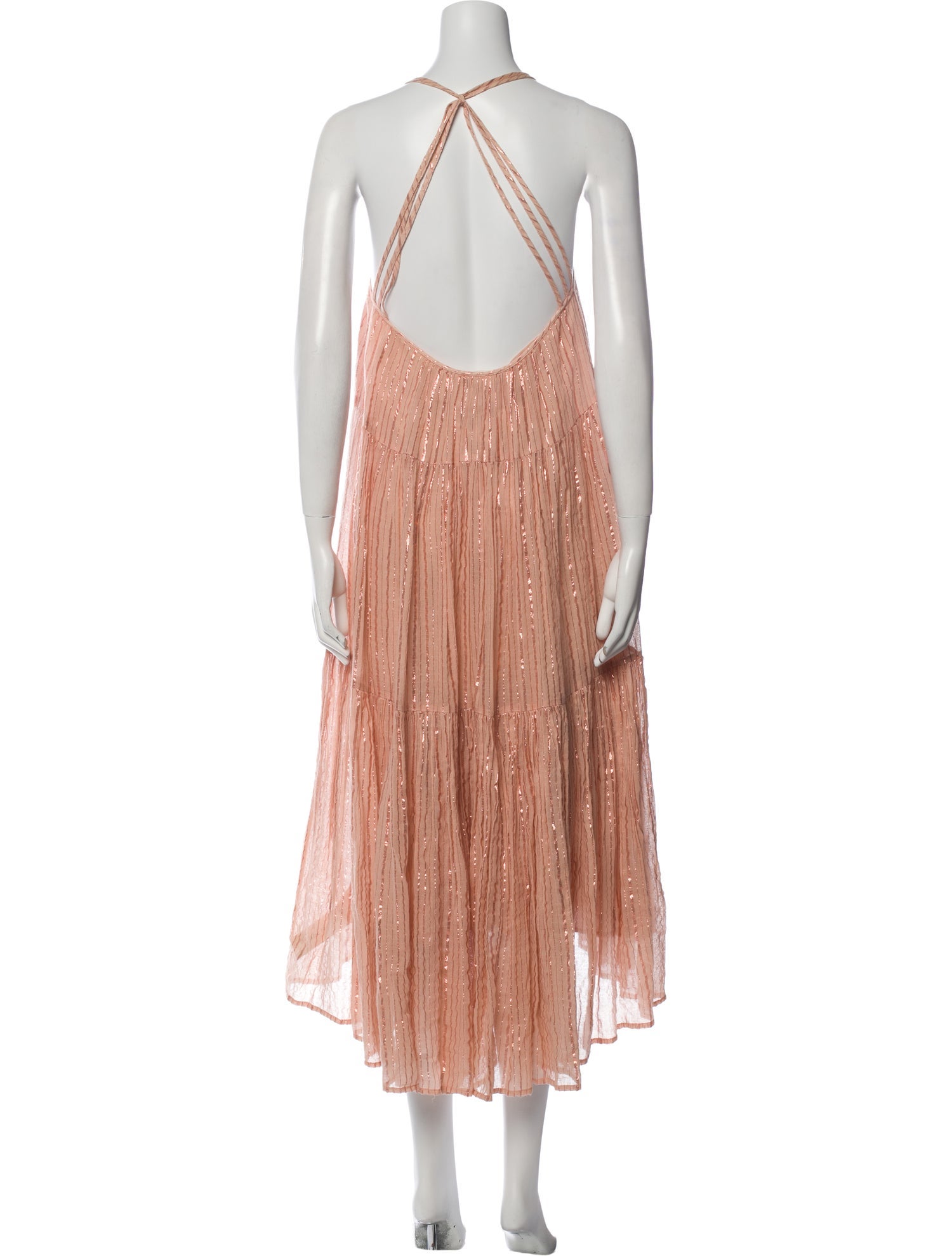 Ulla Johnson Scoop Neck Midi Length Dress