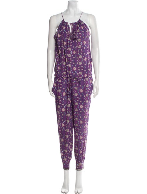 Ulla Johnson Floral Print Scoop Neck Jumpsuit