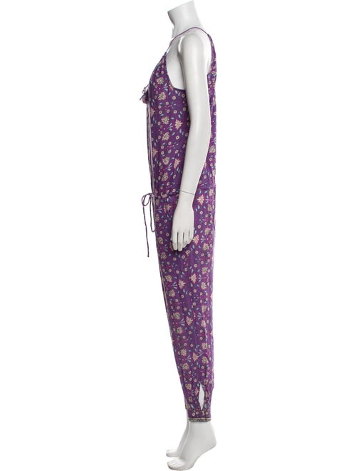 Ulla Johnson Floral Print Scoop Neck Jumpsuit