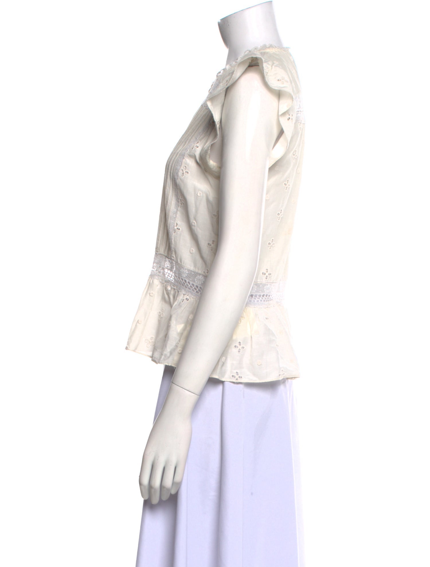 Ulla Johnson Crew Neck Sleeveless Blouse