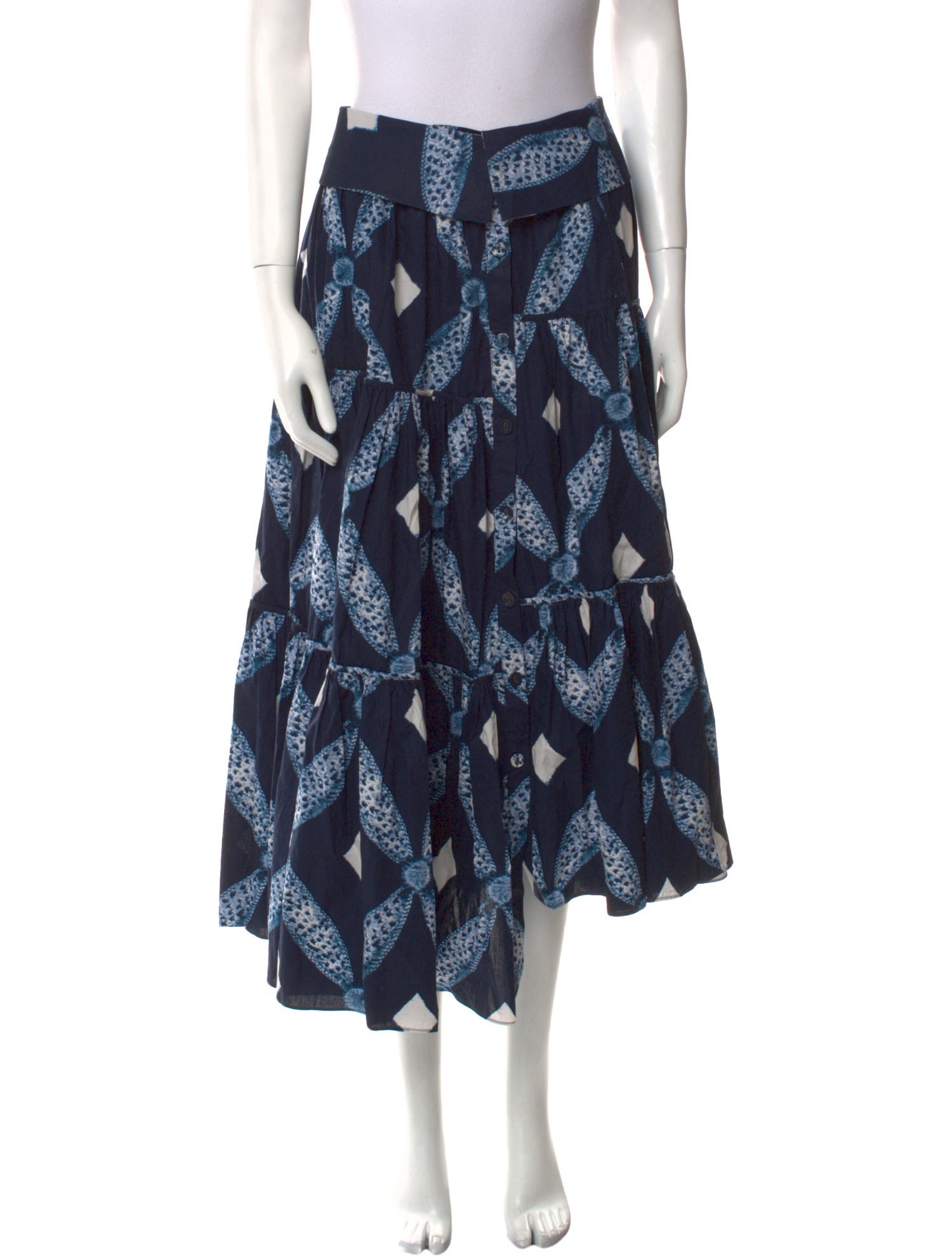 Ulla Johnson Printed Midi Length Skirt