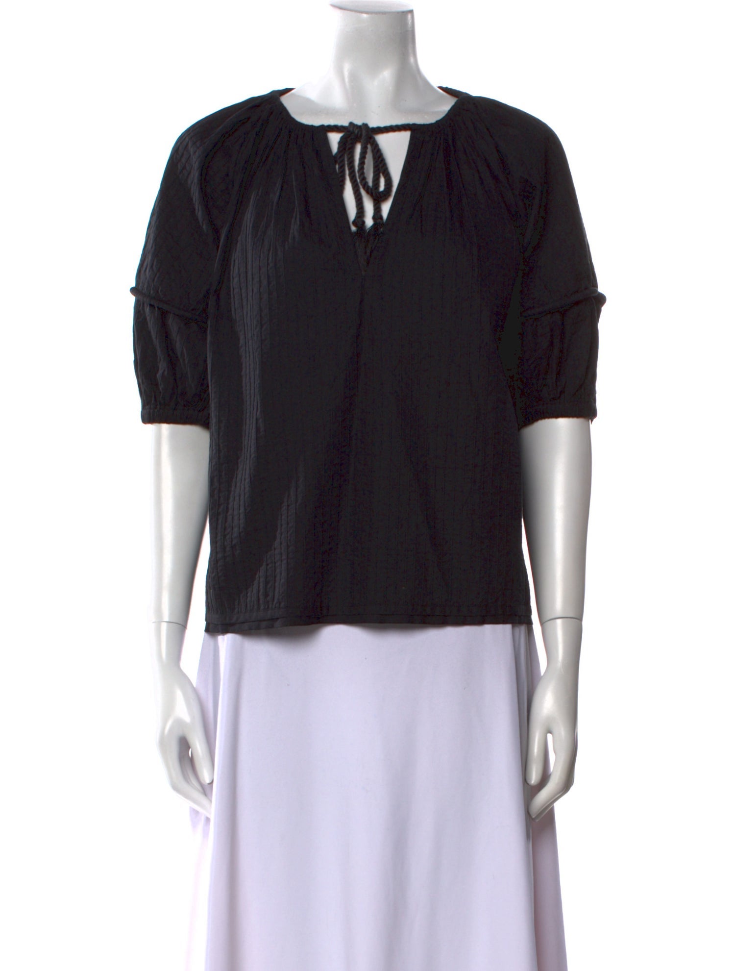 Ulla Johnson V-Neck Three-Quarter Sleeve Blouse
