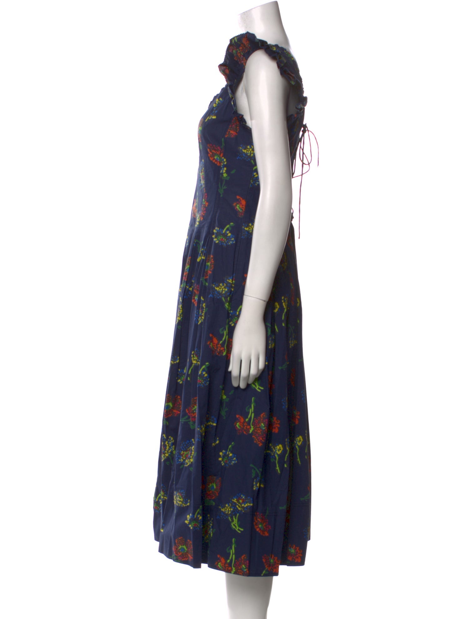 Ulla Johnson Floral Print Midi Length Dress
