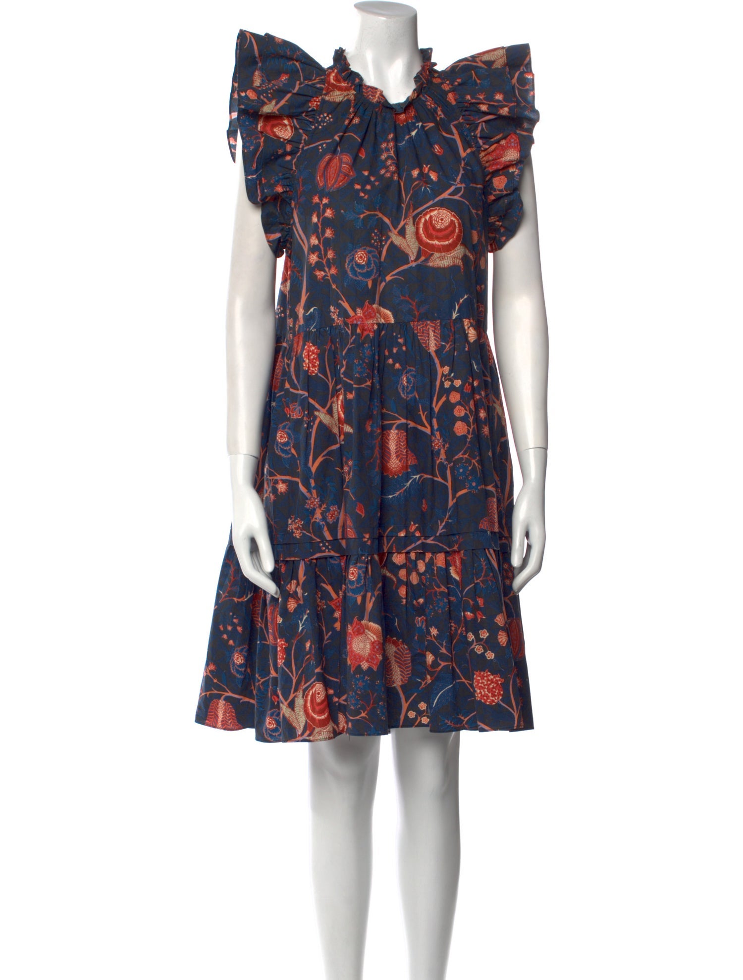 Ulla Johnson Floral Print Knee-Length Dress