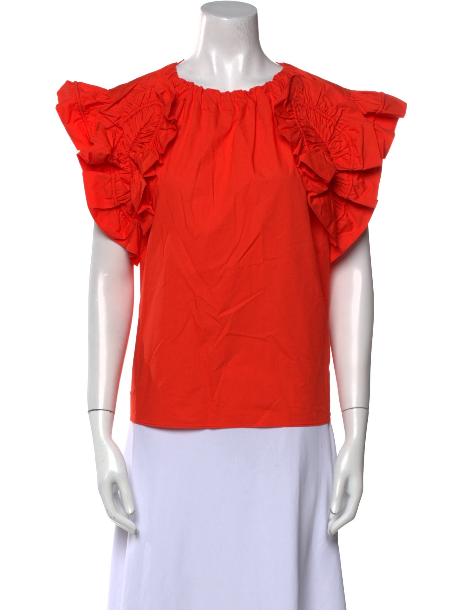 Ulla Johnson Crew Neck Short Sleeve Blouse