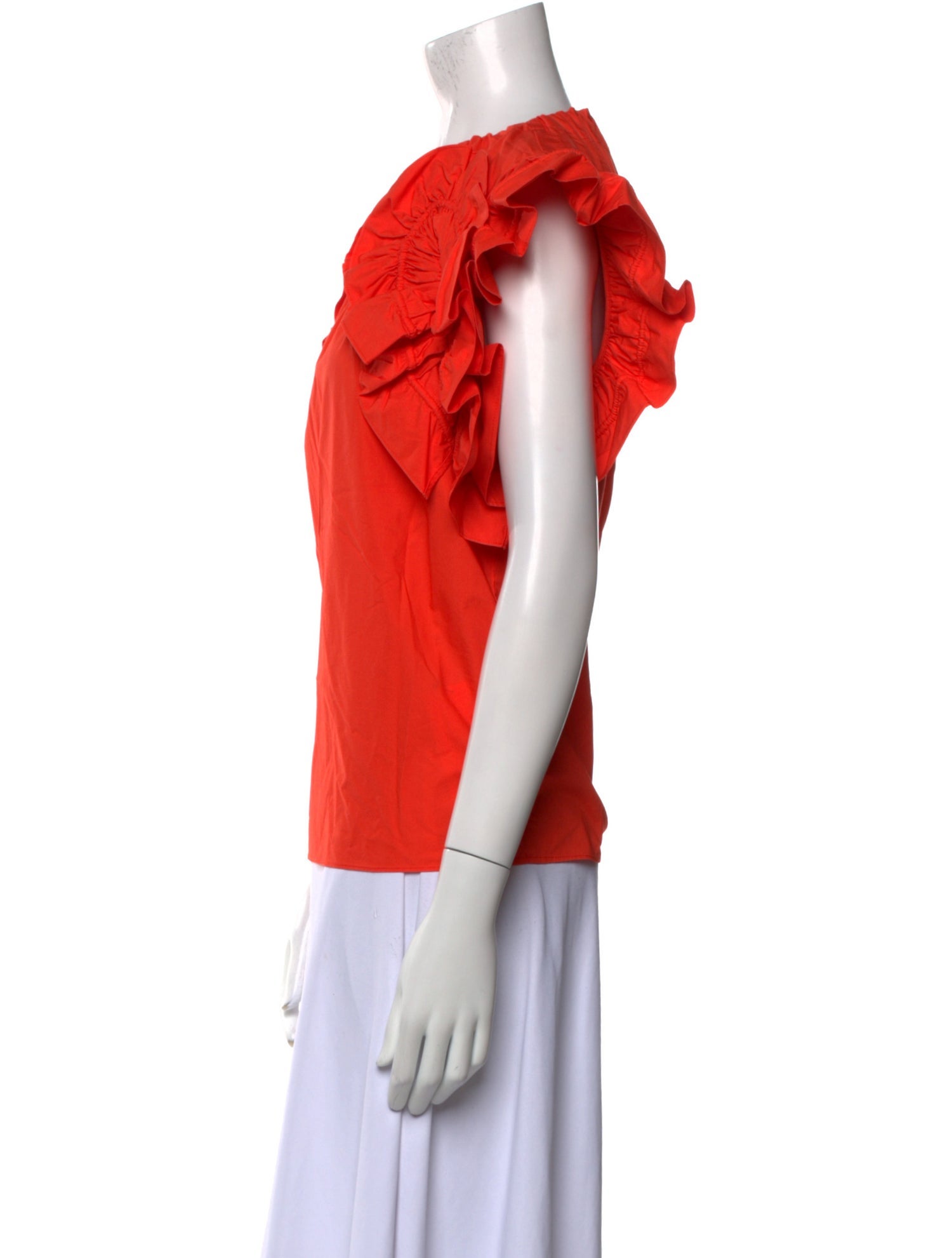 Ulla Johnson Crew Neck Short Sleeve Blouse