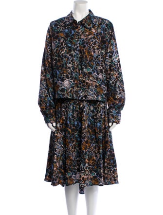 Ulla Johnson Printed Pleated Accents Skirt Set
