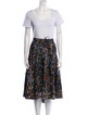 Ulla Johnson Printed Pleated Accents Skirt Set