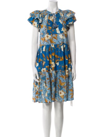 Ulla Johnson Floral Print Mini Dress