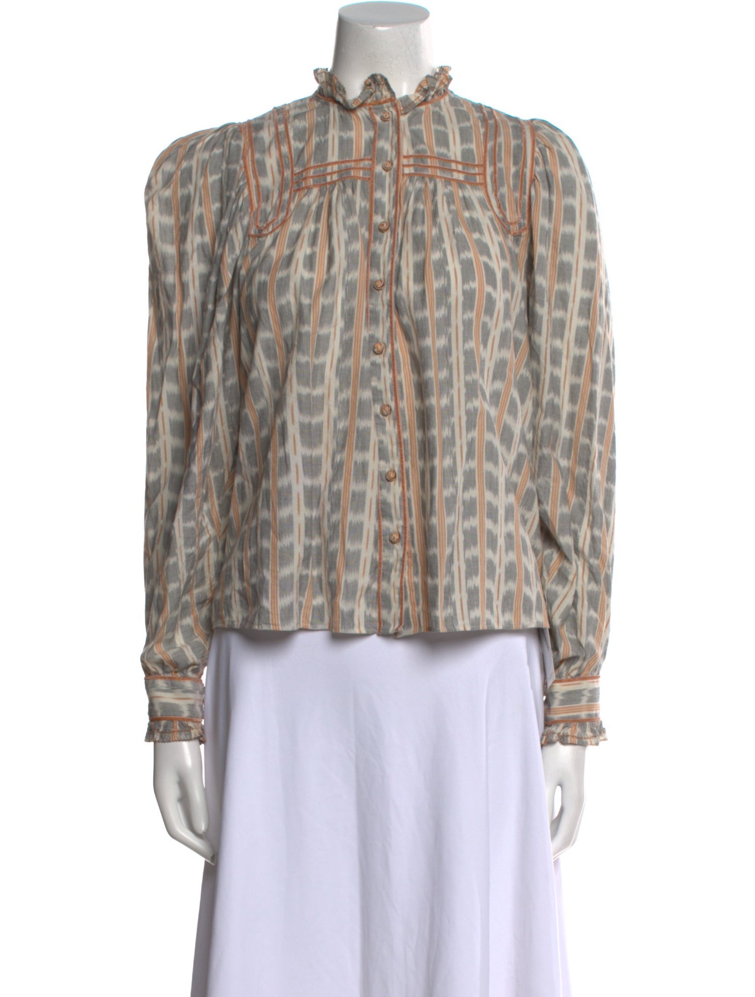 Ulla Johnson Printed Mock Neck Top