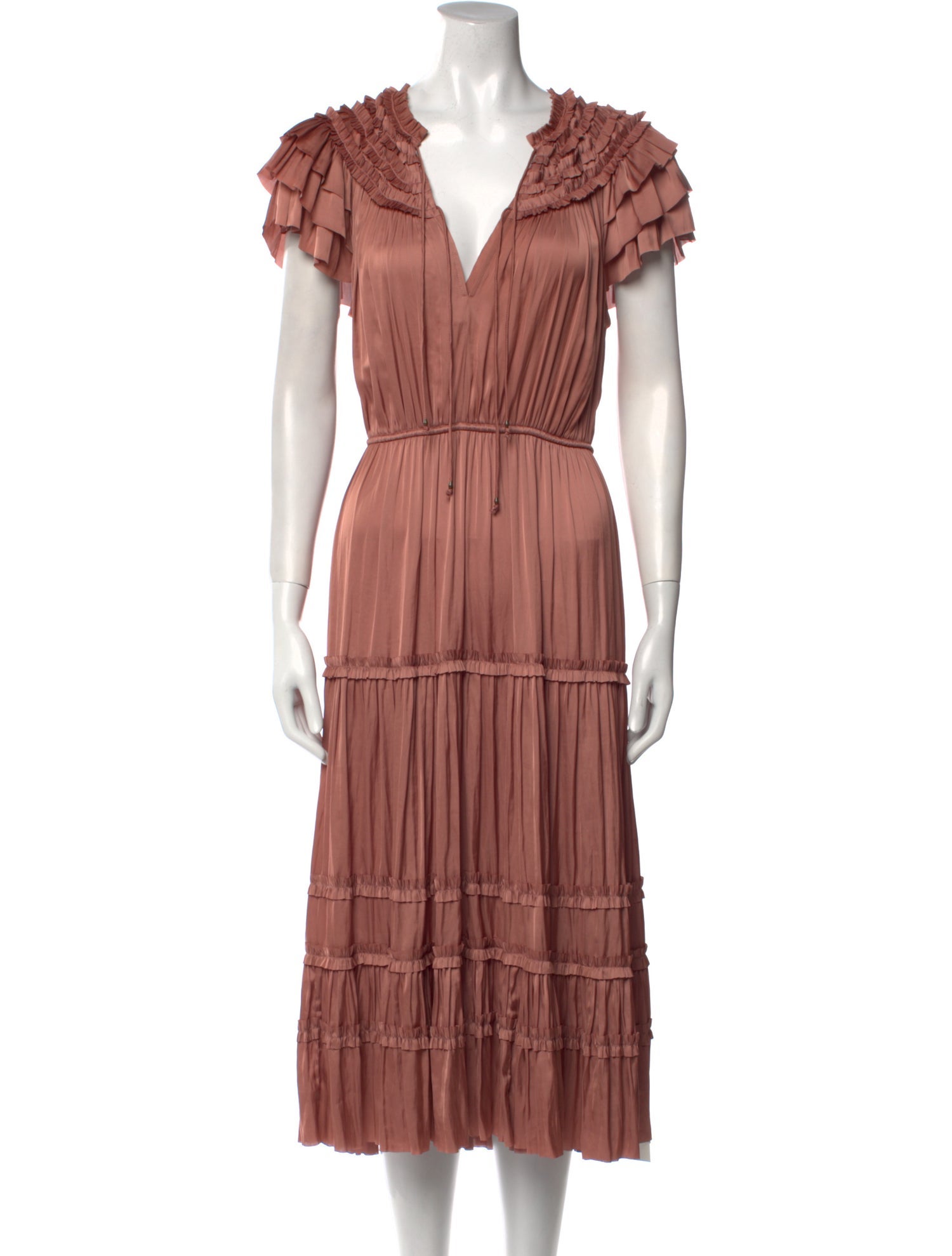 Ulla Johnson V-Neck Long Dress