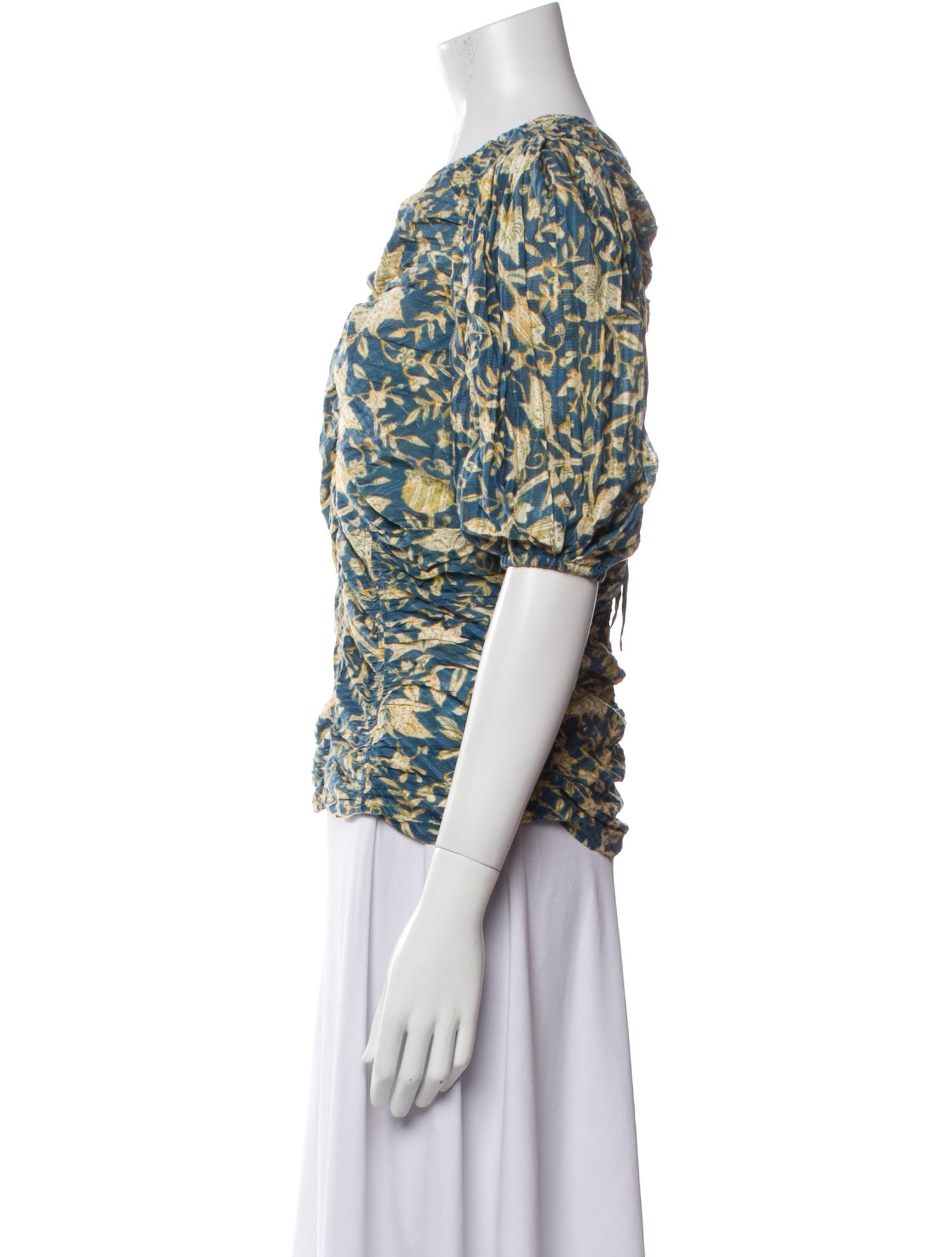 Ulla Johnson Printed V-Neck Blouse