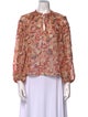 Ulla Johnson Silk Floral Print Blouse