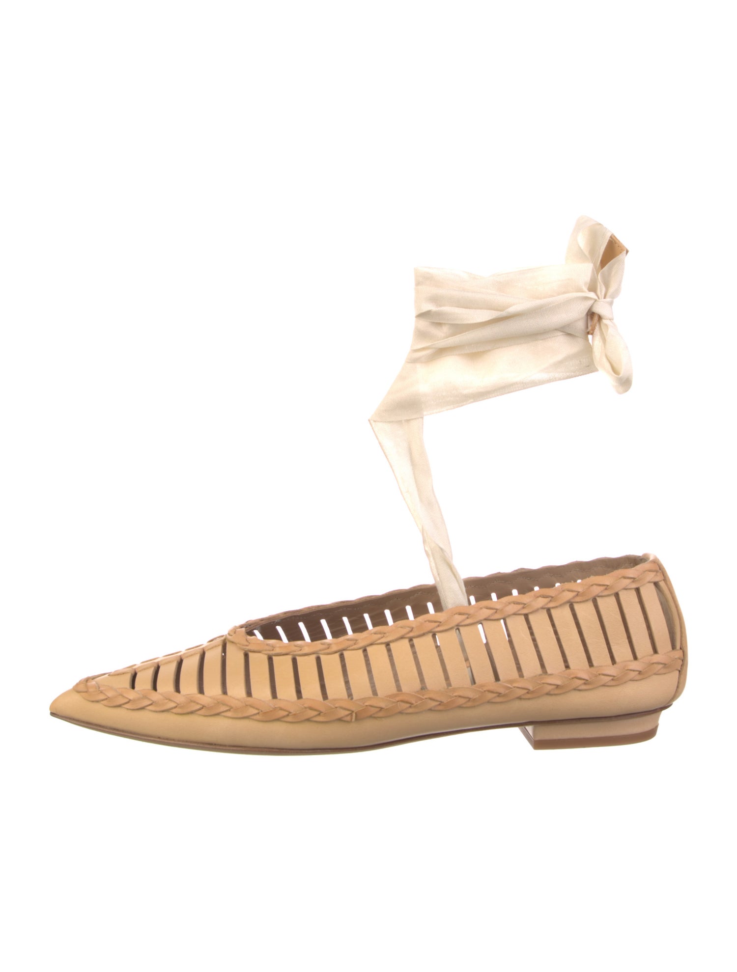 Ulla Johnson Leather Cutout Accent Flats