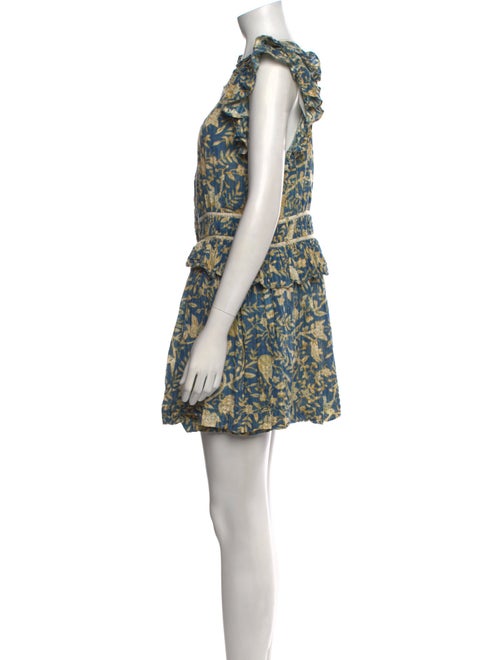 Ulla Johnson Printed Scoop Neck Romper