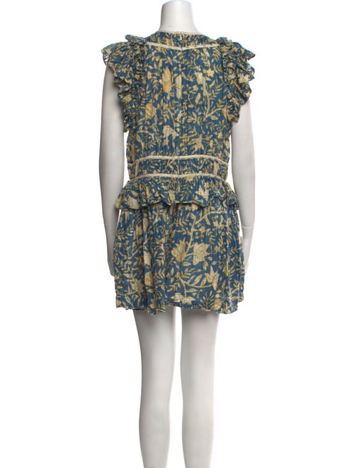 Ulla Johnson Printed Scoop Neck Romper