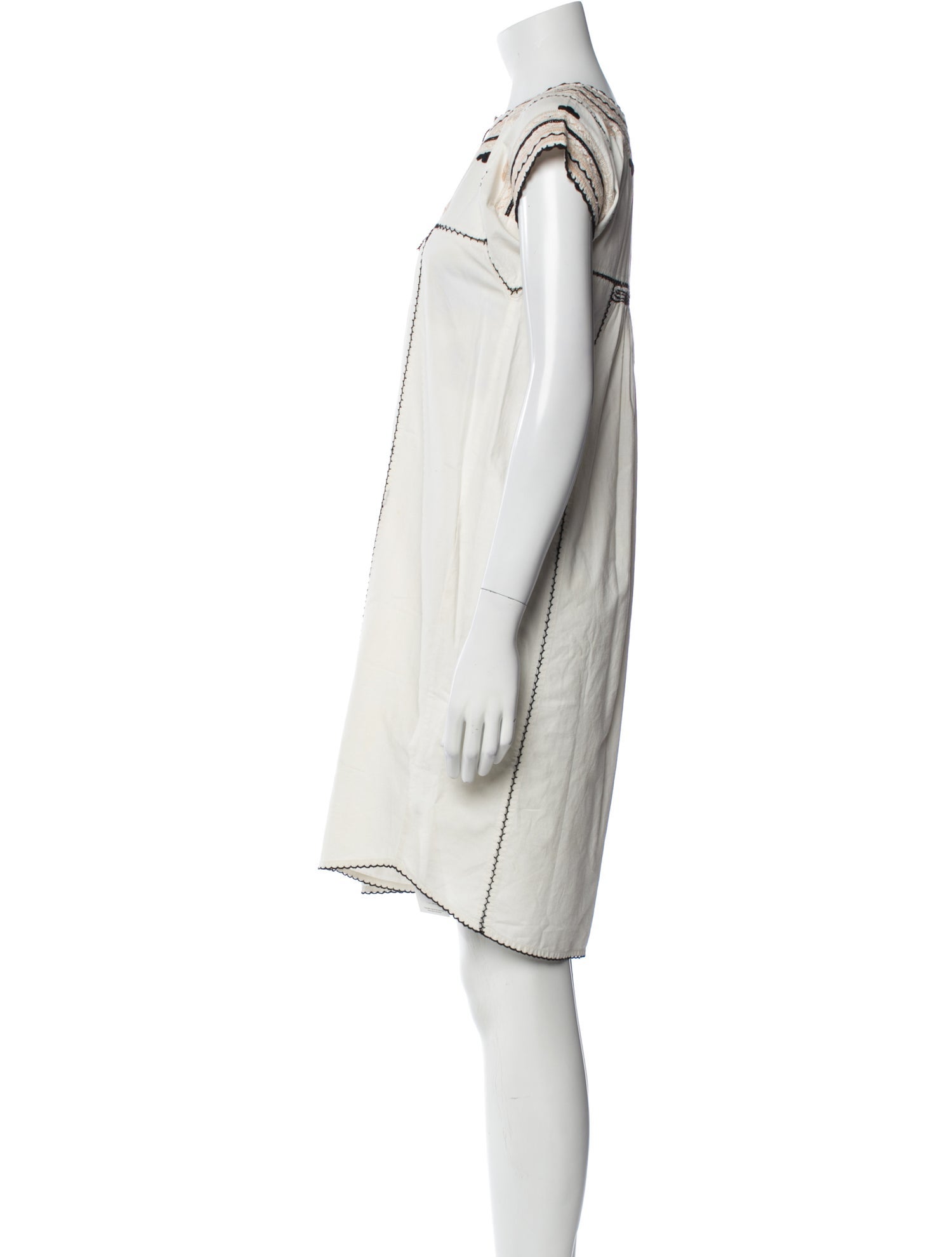 Ulla Johnson Crew Neck Knee-Length Dress