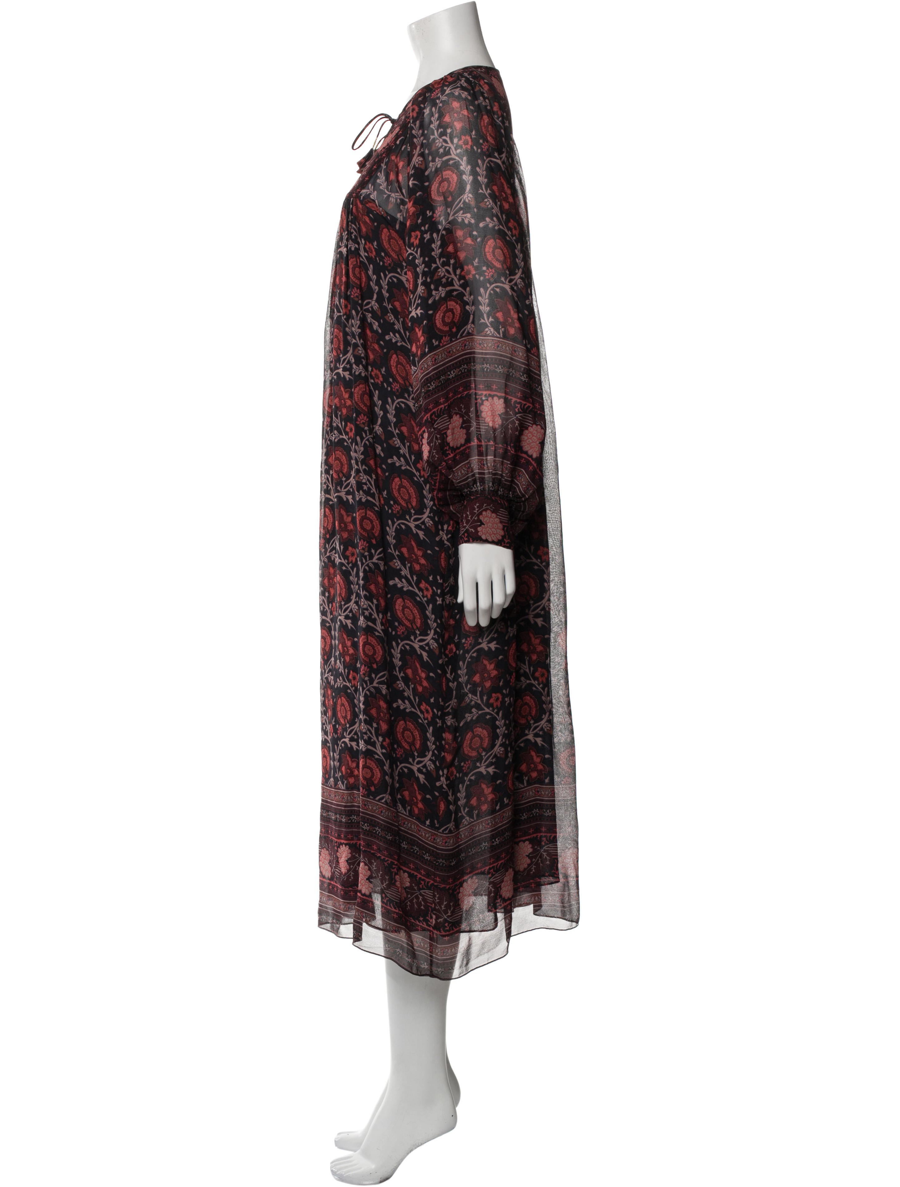 Ulla Johnson Silk Midi Length Dress