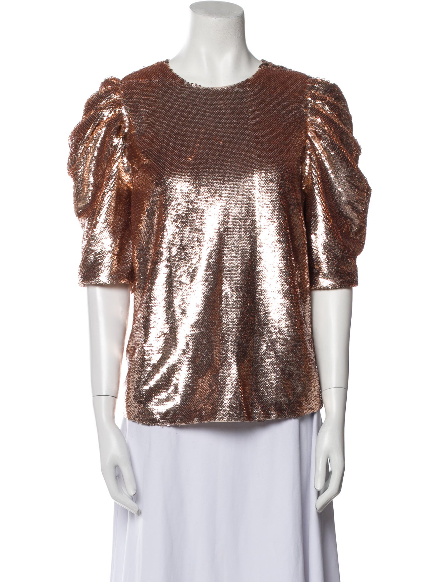 Ulla Johnson Crew Neck Short Sleeve Blouse