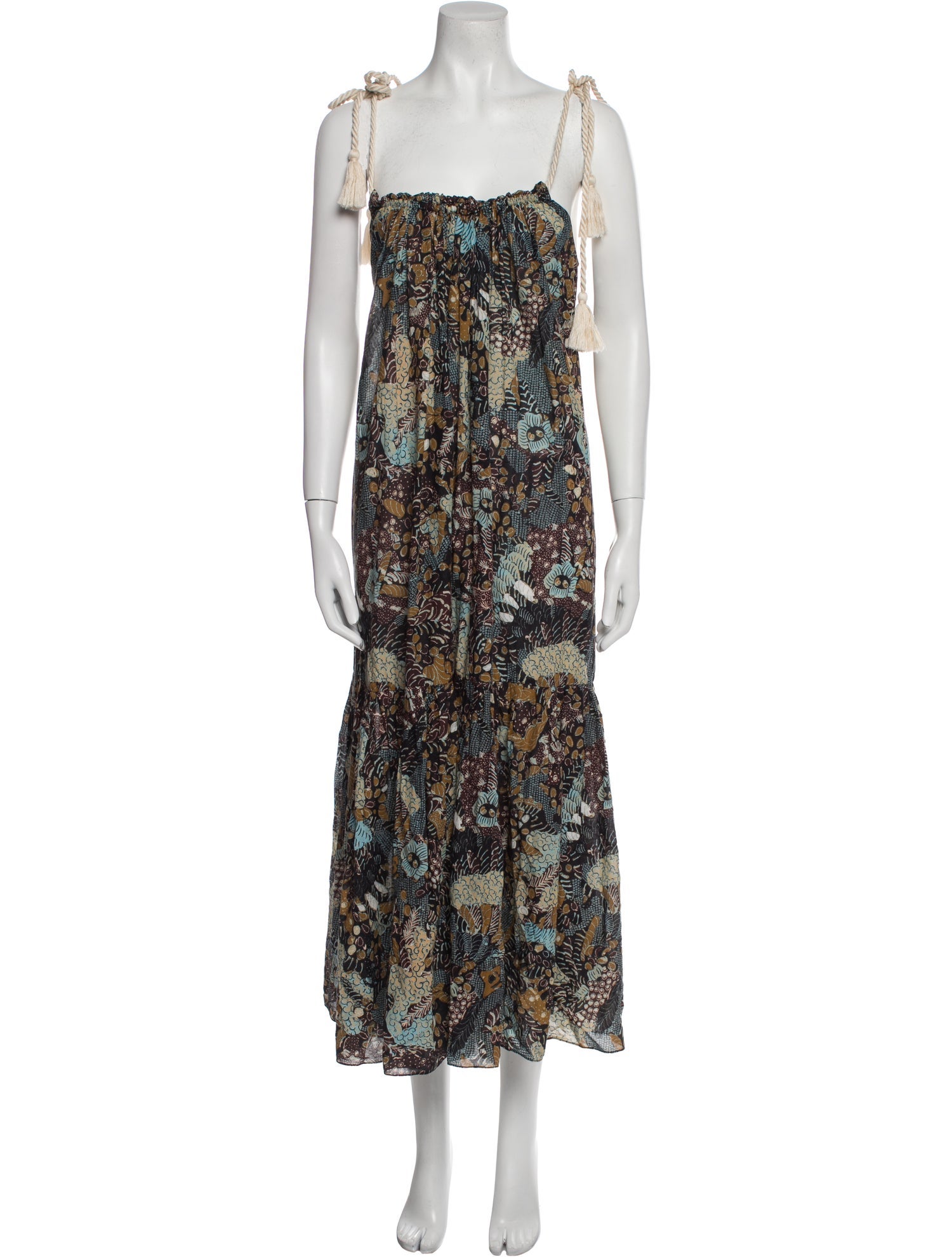 Ulla Johnson Floral Print Midi Length Dress
