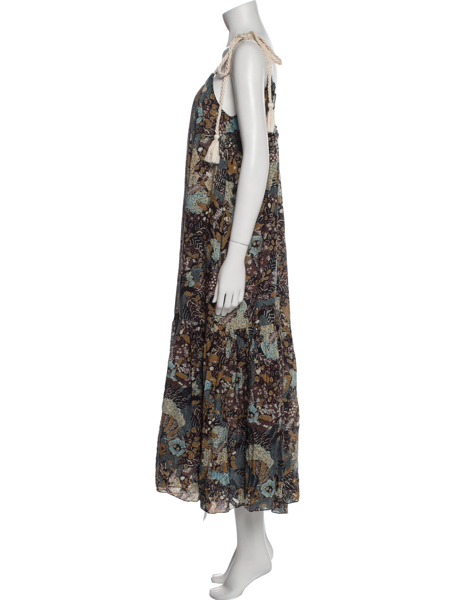 Ulla Johnson Floral Print Midi Length Dress