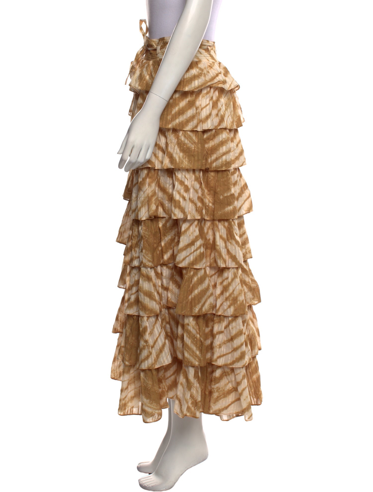 Ulla Johnson Animal Print Midi Length Skirt