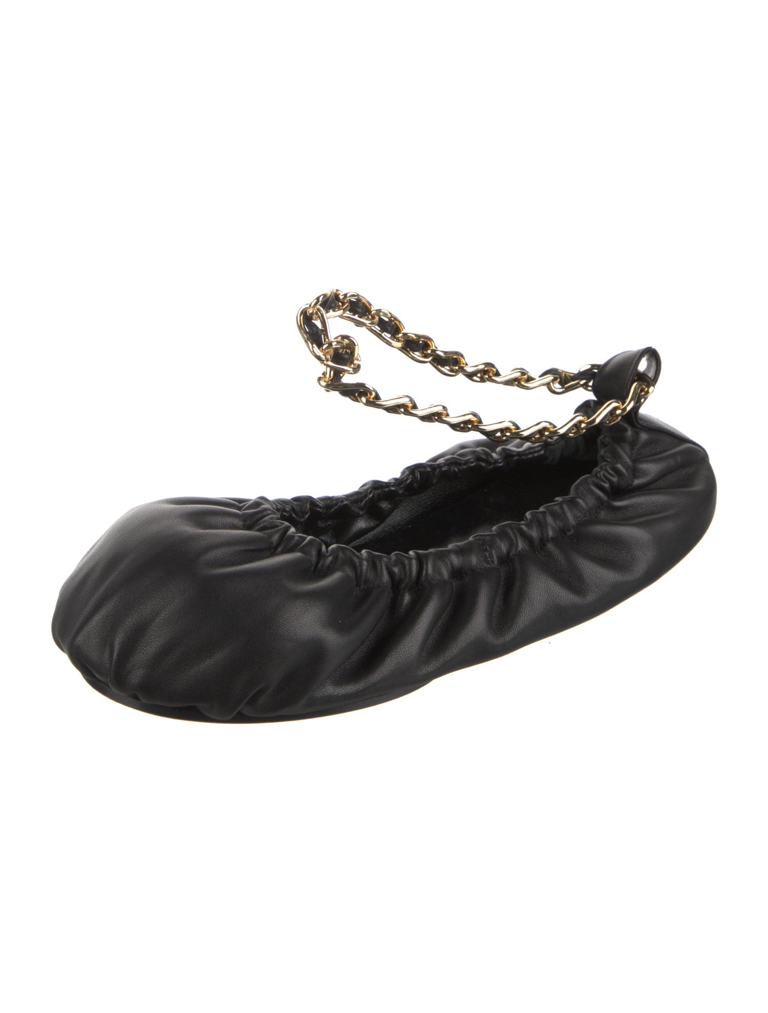 Ulla Johnson Leather Chain-Link Accents Ballet Flats