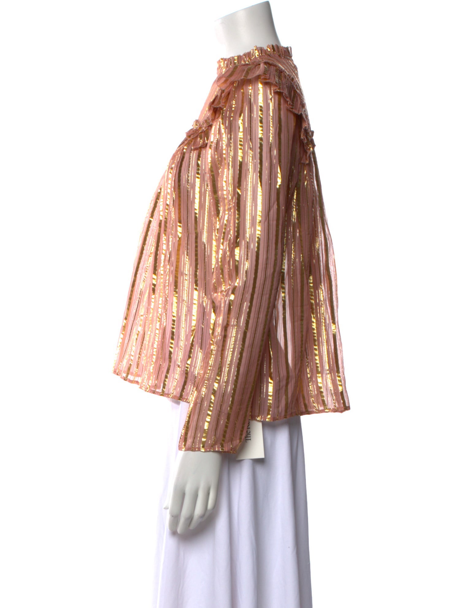 Ulla Johnson Silk Mock Neck Blouse