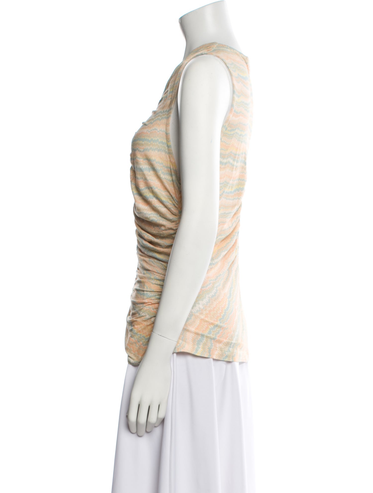 Ulla Johnson Striped V-Neck Top