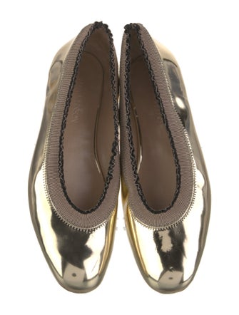 Ulla Johnson Patent Leather Ruffle Embellishment Ballet Flats