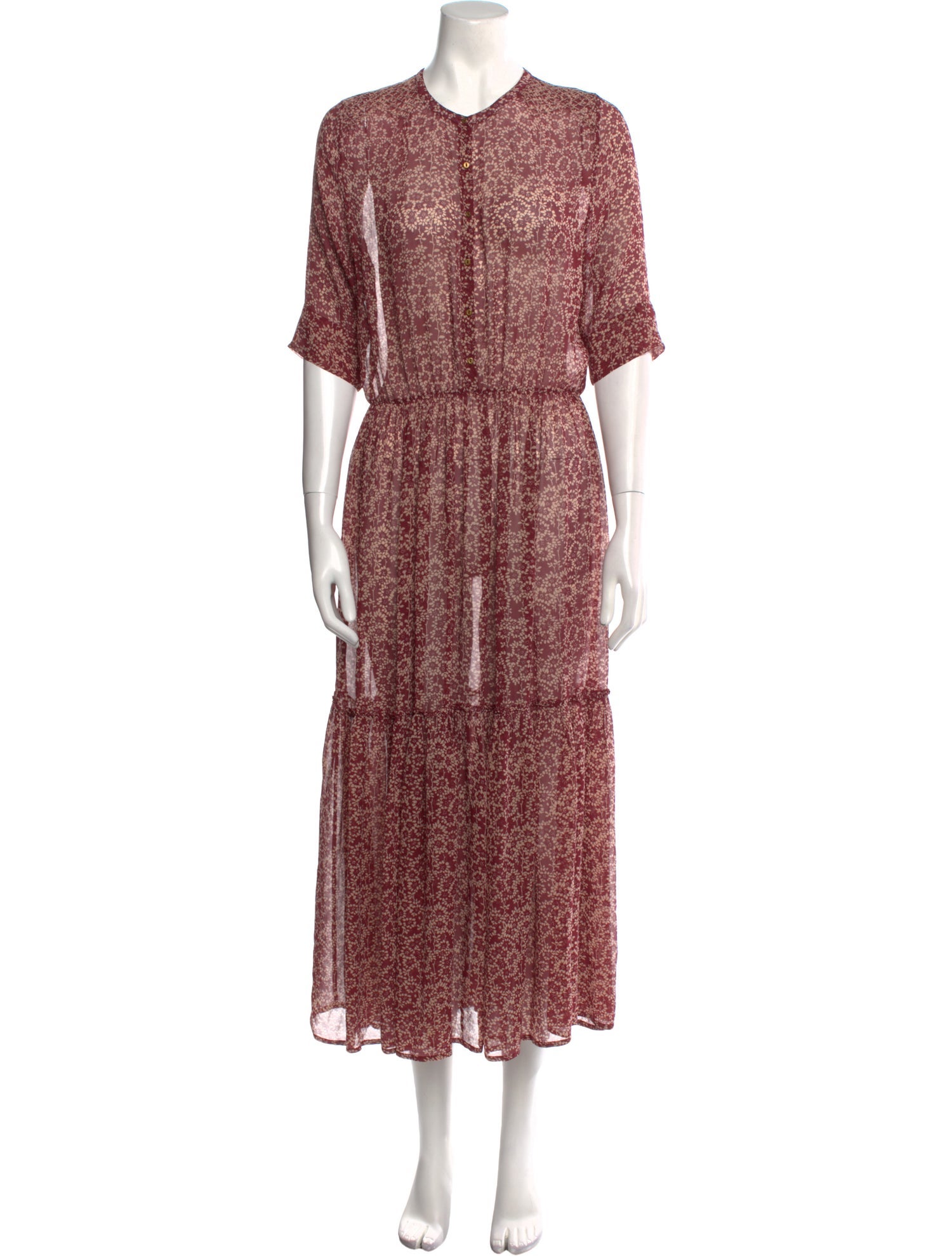 Ulla Johnson Silk Midi Length Dress