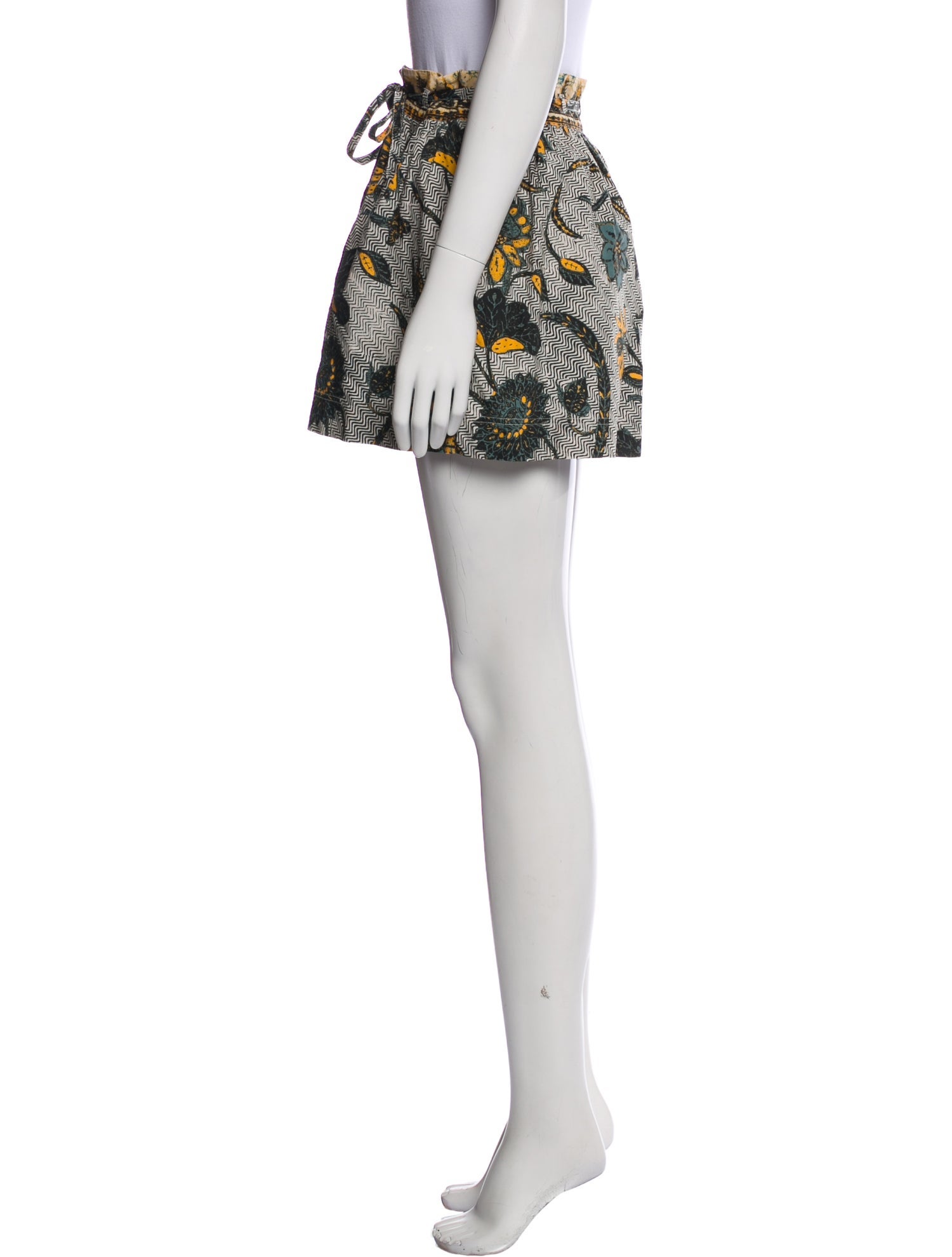 Ulla Johnson Floral Print Mini Shorts