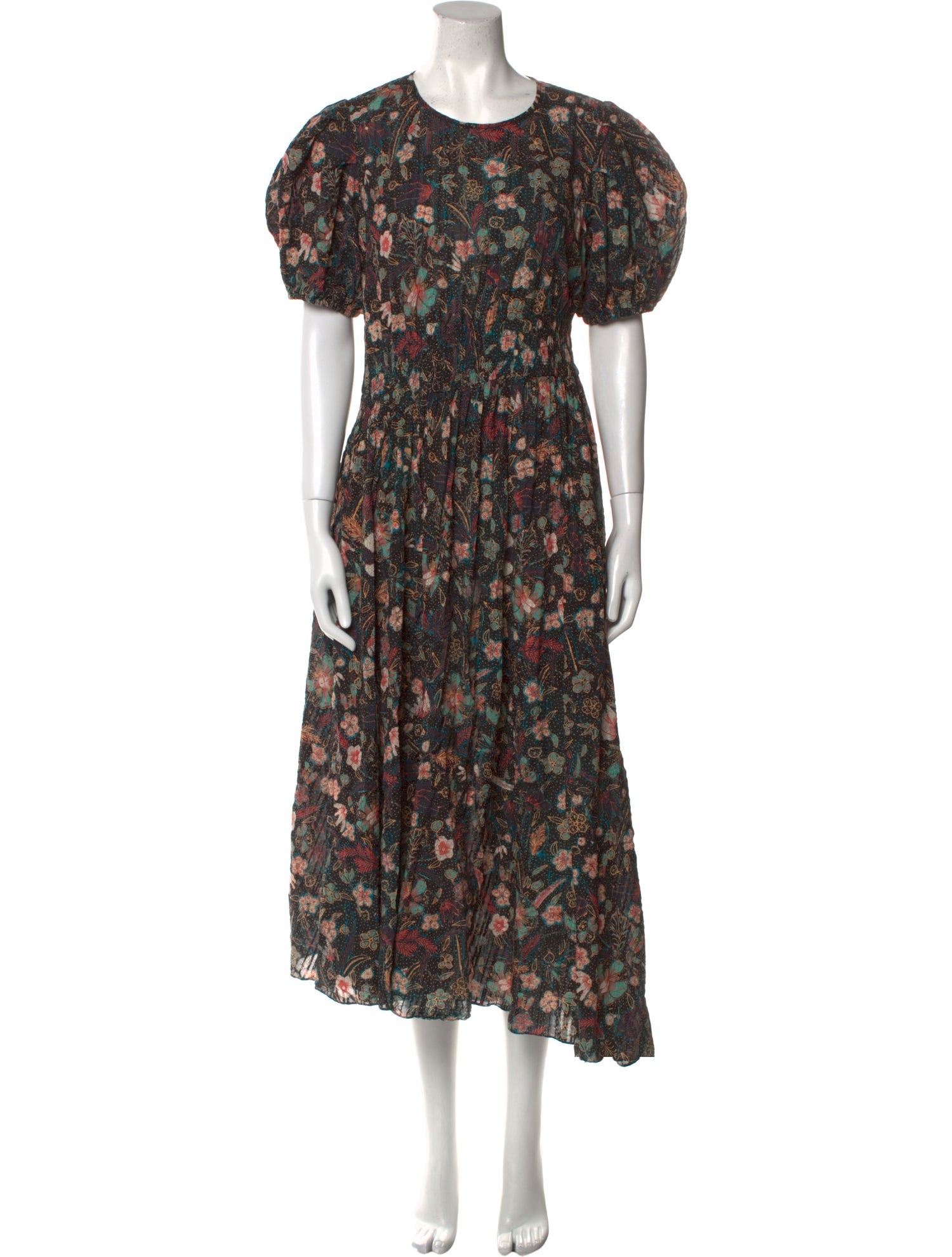 Ulla Johnson Floral Print Midi Length Dress