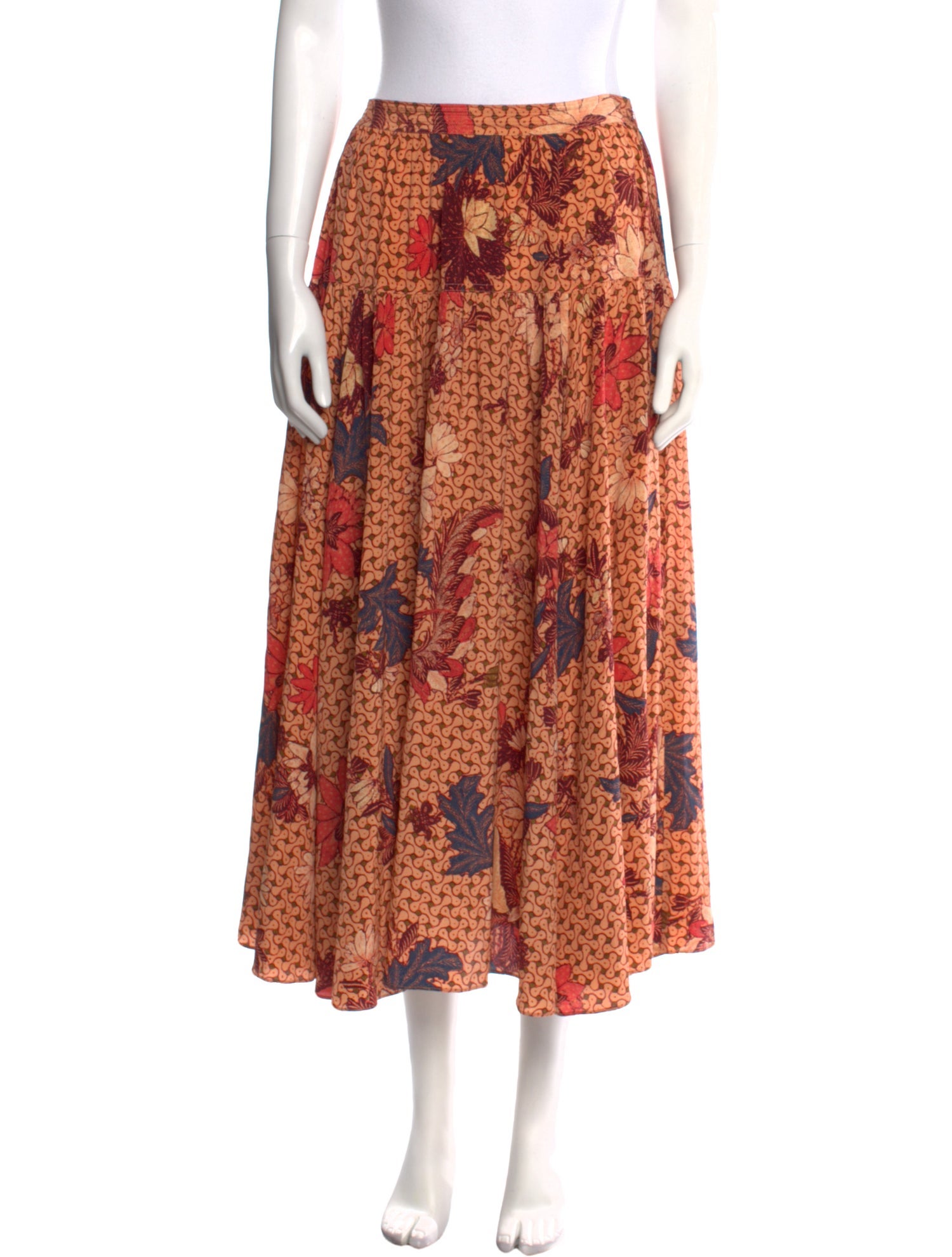 Ulla Johnson Printed Midi Length Skirt