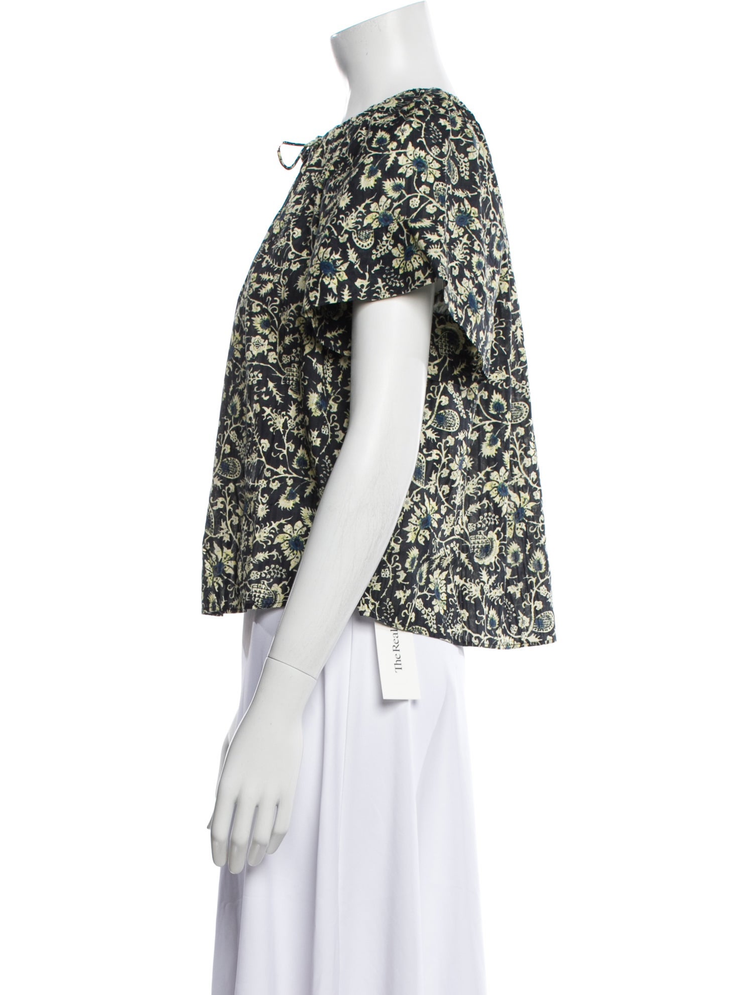 Ulla Johnson Floral Print Crew Neck Top w/ Tags