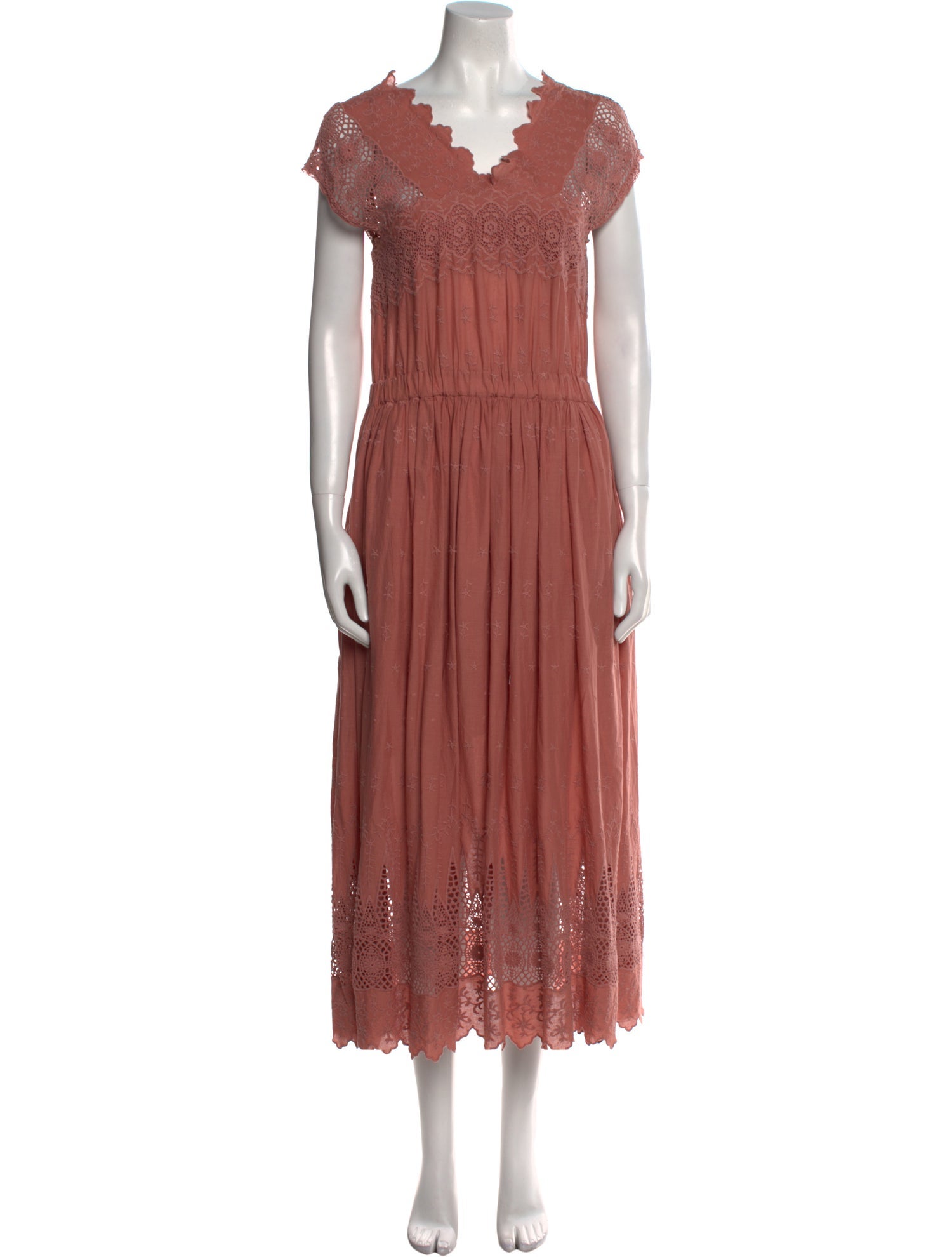 Ulla Johnson V-Neck Long Dress