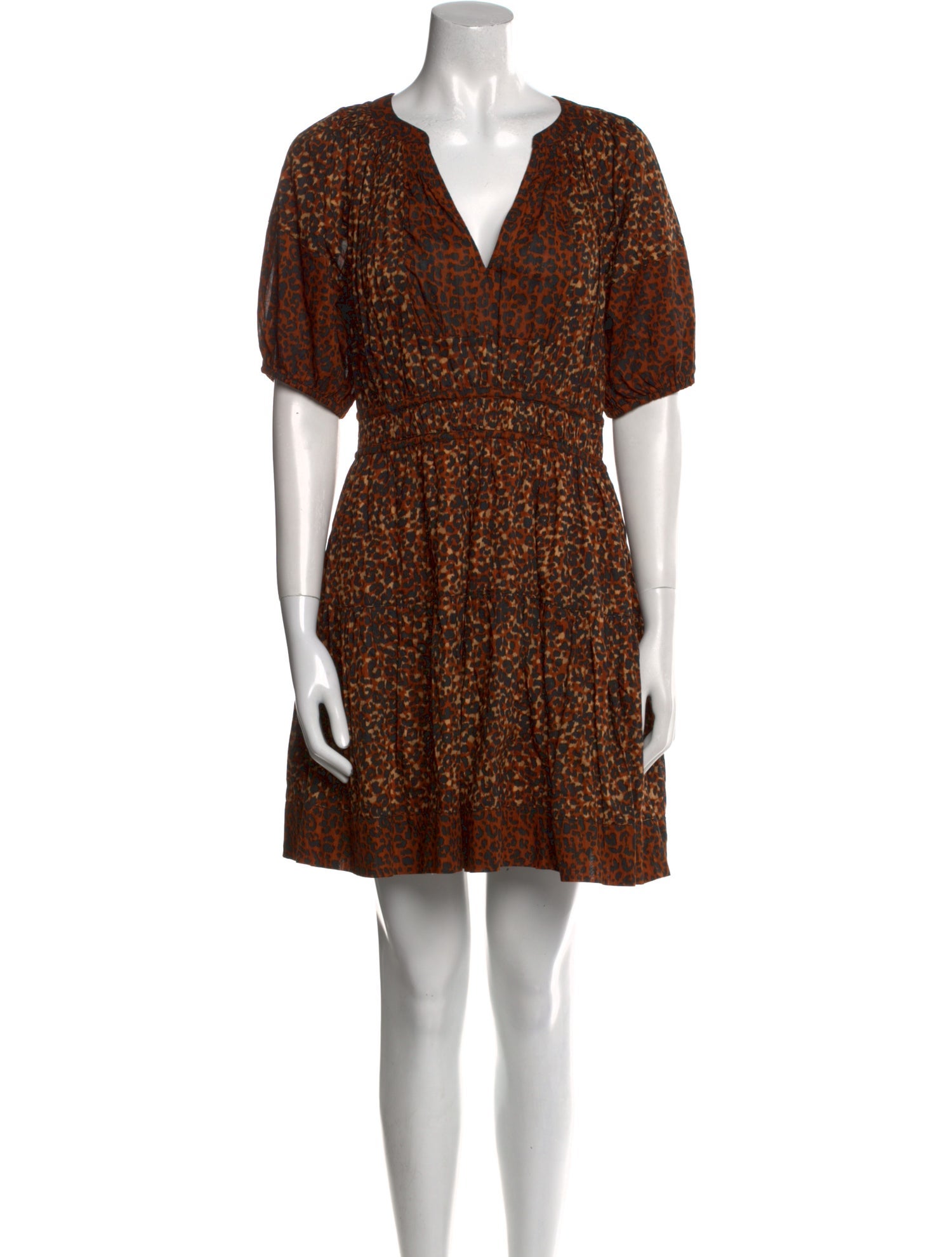 Ulla Johnson Animal Print Mini Dress