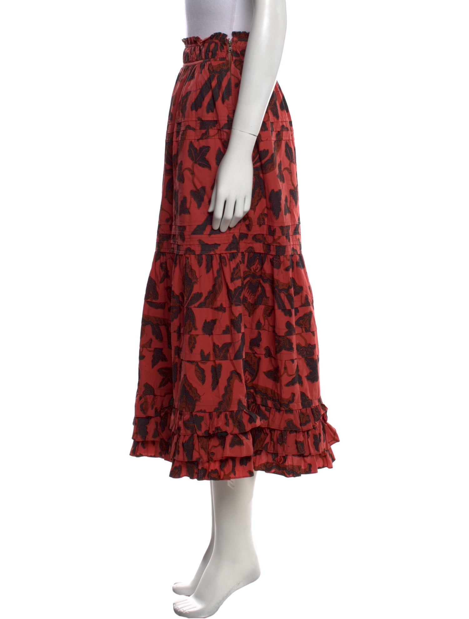 Ulla Johnson Printed Midi Length Skirt