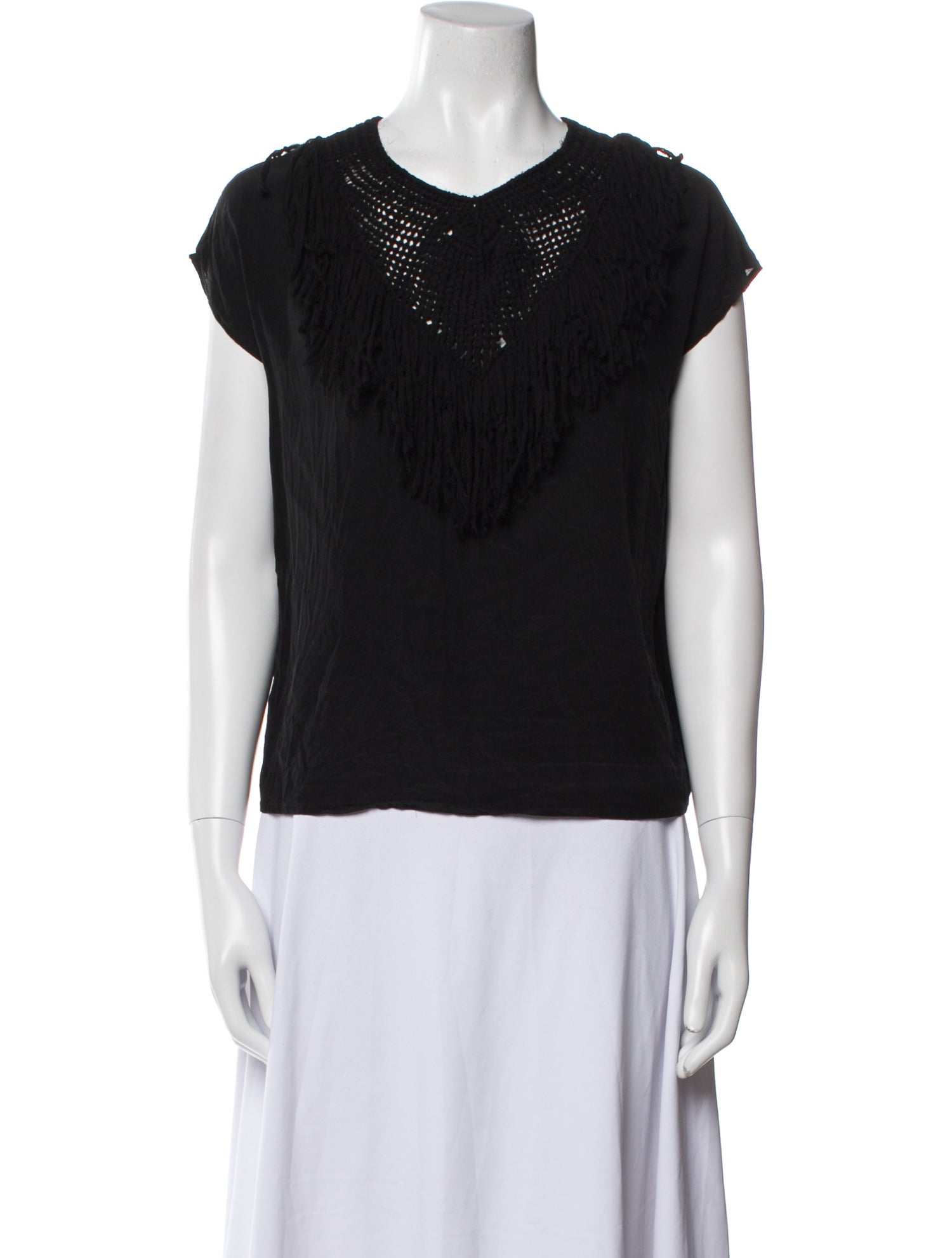 Ulla Johnson Silk Crew Neck Top