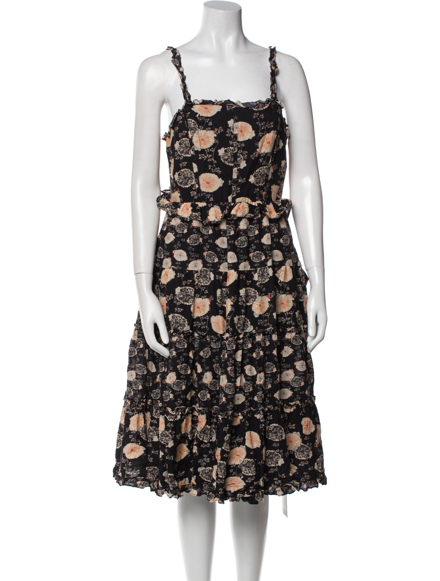 Ulla Johnson Floral Print Knee-Length Dress