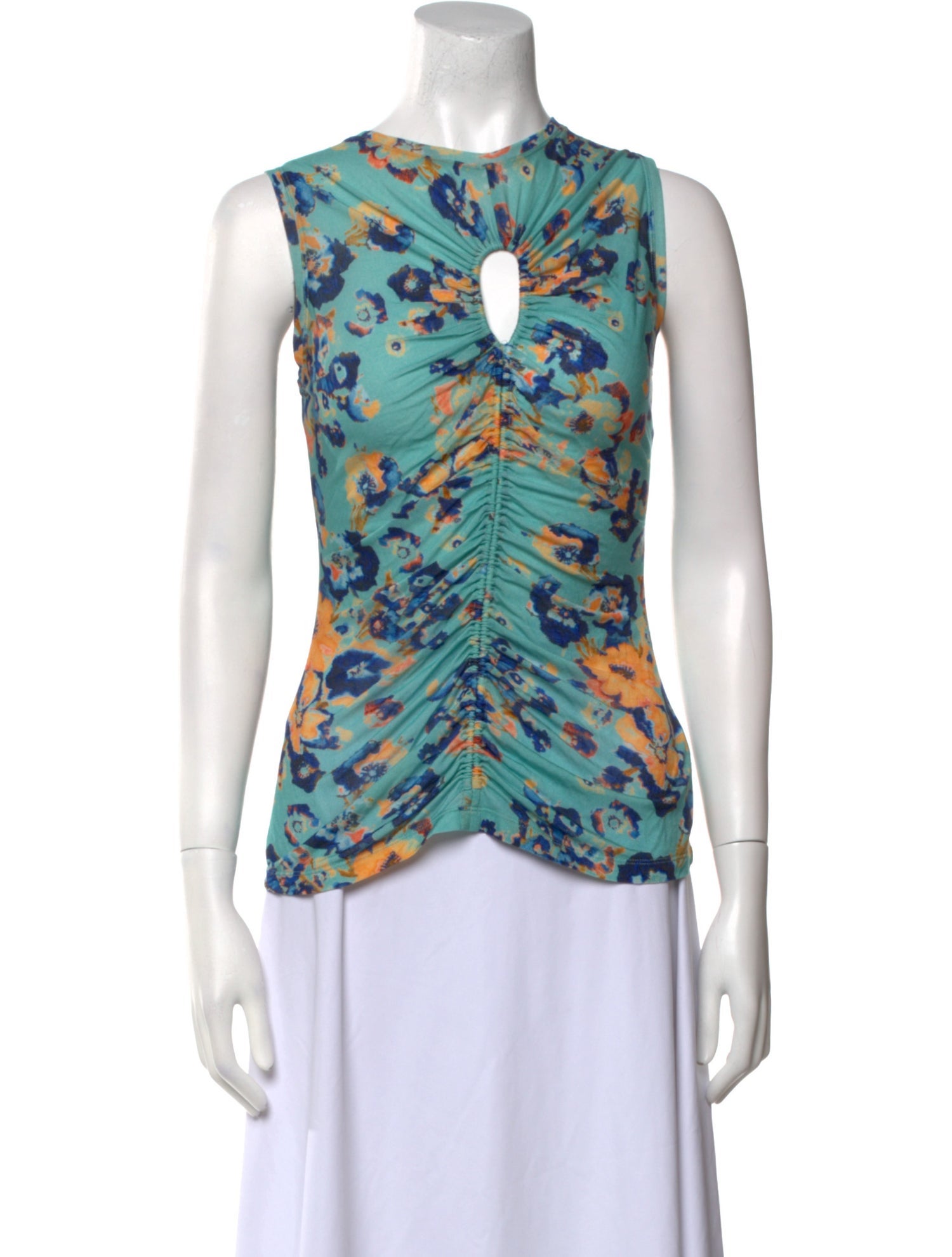 Ulla Johnson Printed Crew Neck Top