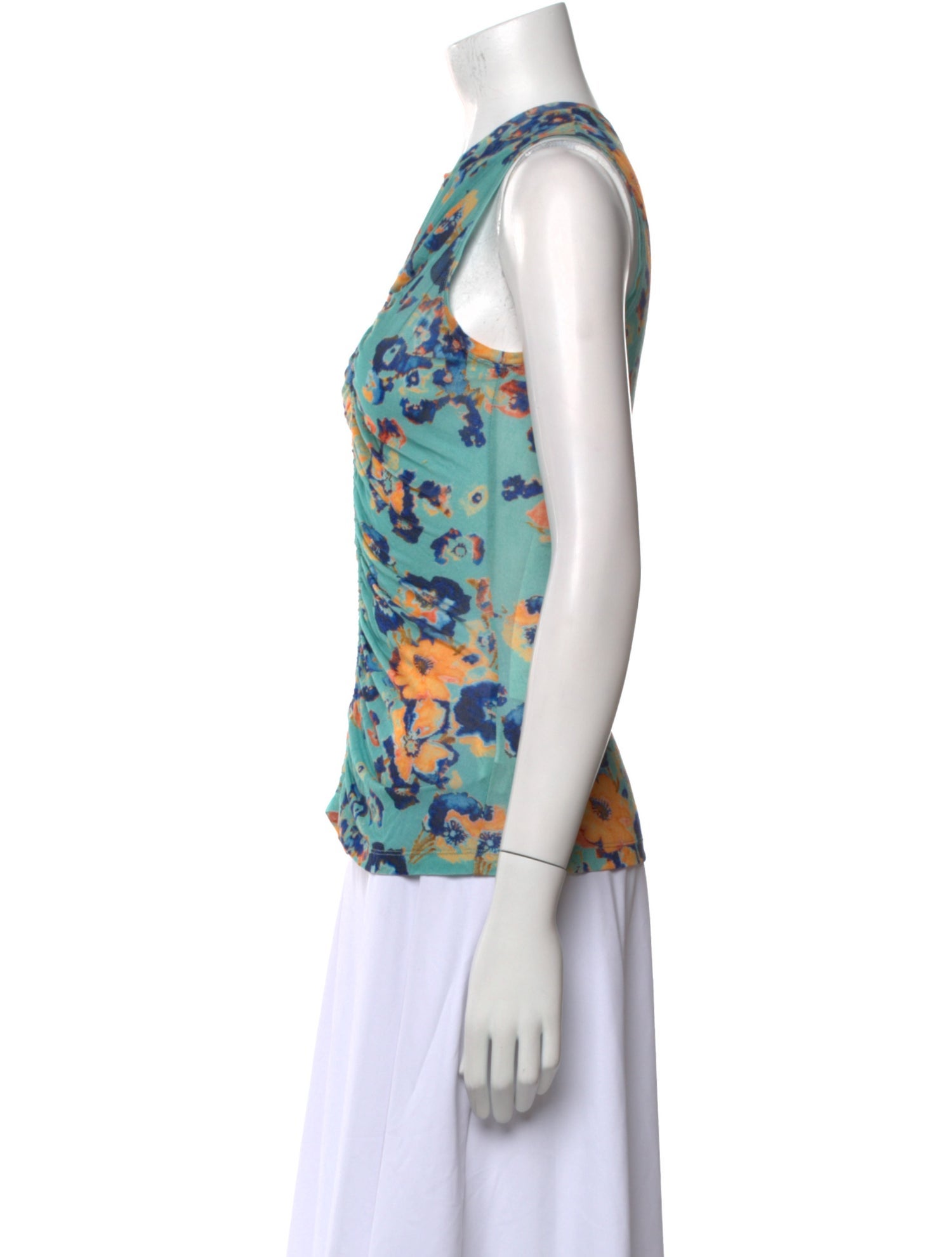 Ulla Johnson Printed Crew Neck Top